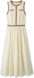Women's Bi-Color Lined Knit Docking Dress