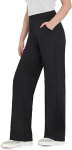 Dress Pants Women High Waisted Work Business Office Trousers Pull On Flare Yoga Slacks with Pockets