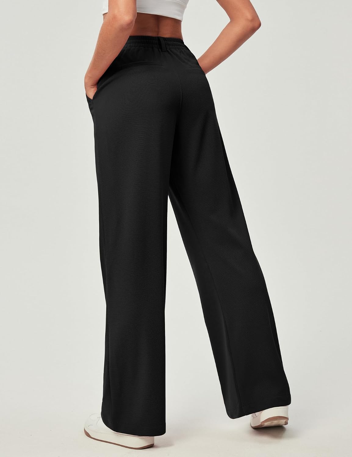 Wide Leg Pants Woman Stretchy Work Dress Pants Women Trendy 2026 Business Casual Outfits Comfort Fit Slacks Trousers