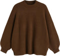 Womens Wool Blend Oversized Sweater Loose Fit Casual Cozy Sweaters