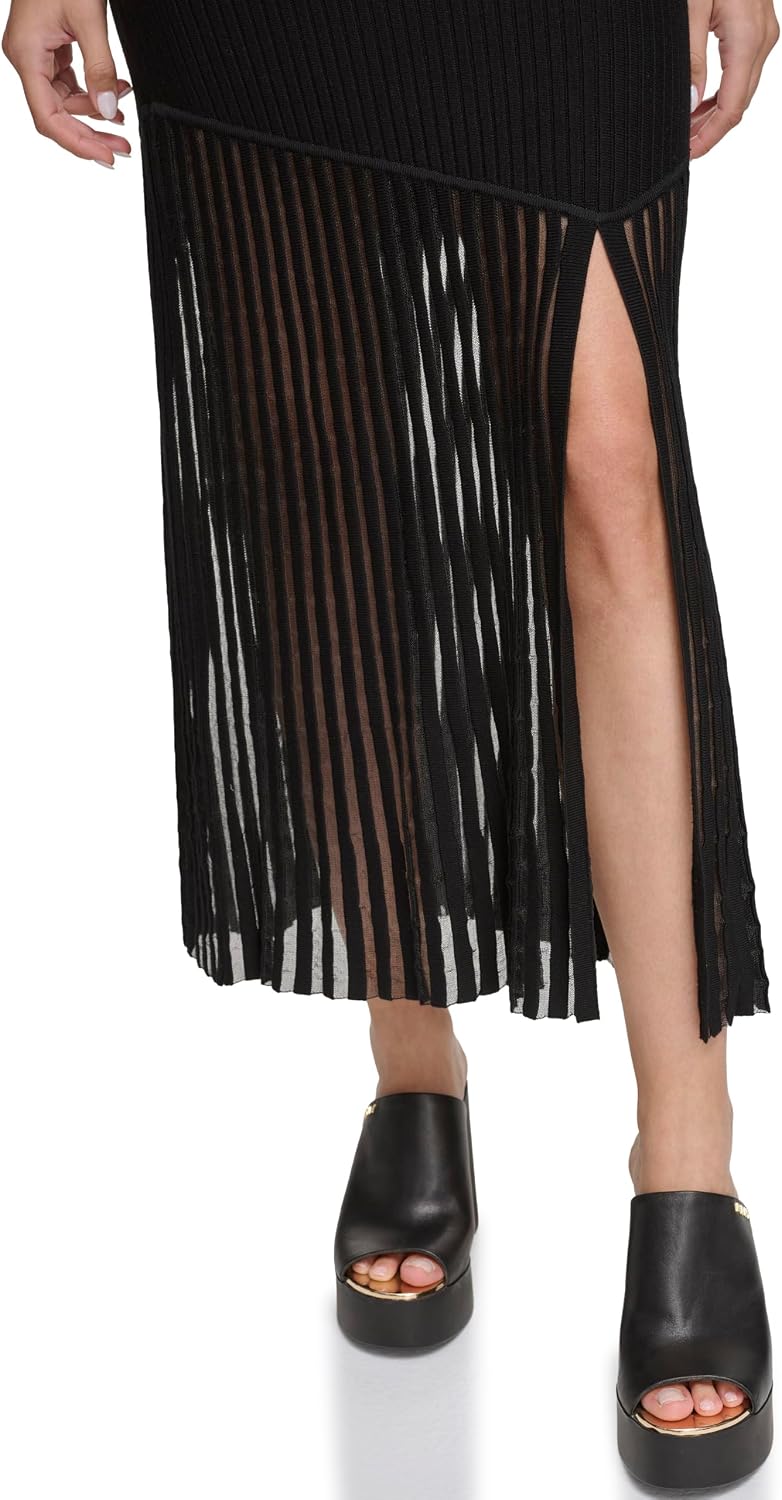 Women's Sleeveless Ribbed Knit Maxi Casual Night Out Dress