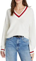 Women's Oversized V Neck Sweater