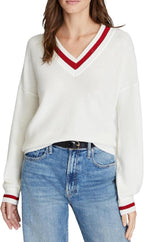 Women's Oversized V Neck Sweater