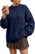 Women Oversized Cable Knit Sweaters  Fall Fashion Outfits
