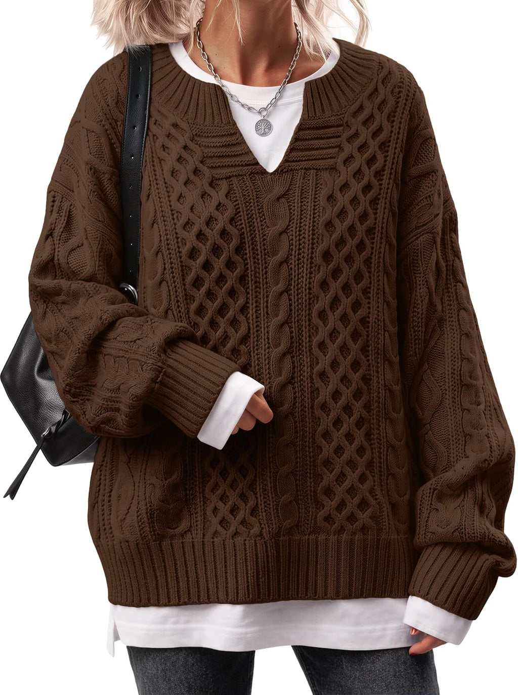 Oversized Cable Knit Sweaters for Women  Fall Outfits
