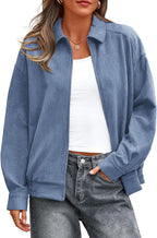 Faux Suede Bomber Jacket Women Fall Fashion 2026 Casual Zip Up Oversized Trendy Winter Clothing Outerwear Coats