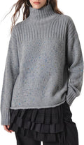 Womens Turtleneck Sweater Oversized Chunky Knitted Pullover