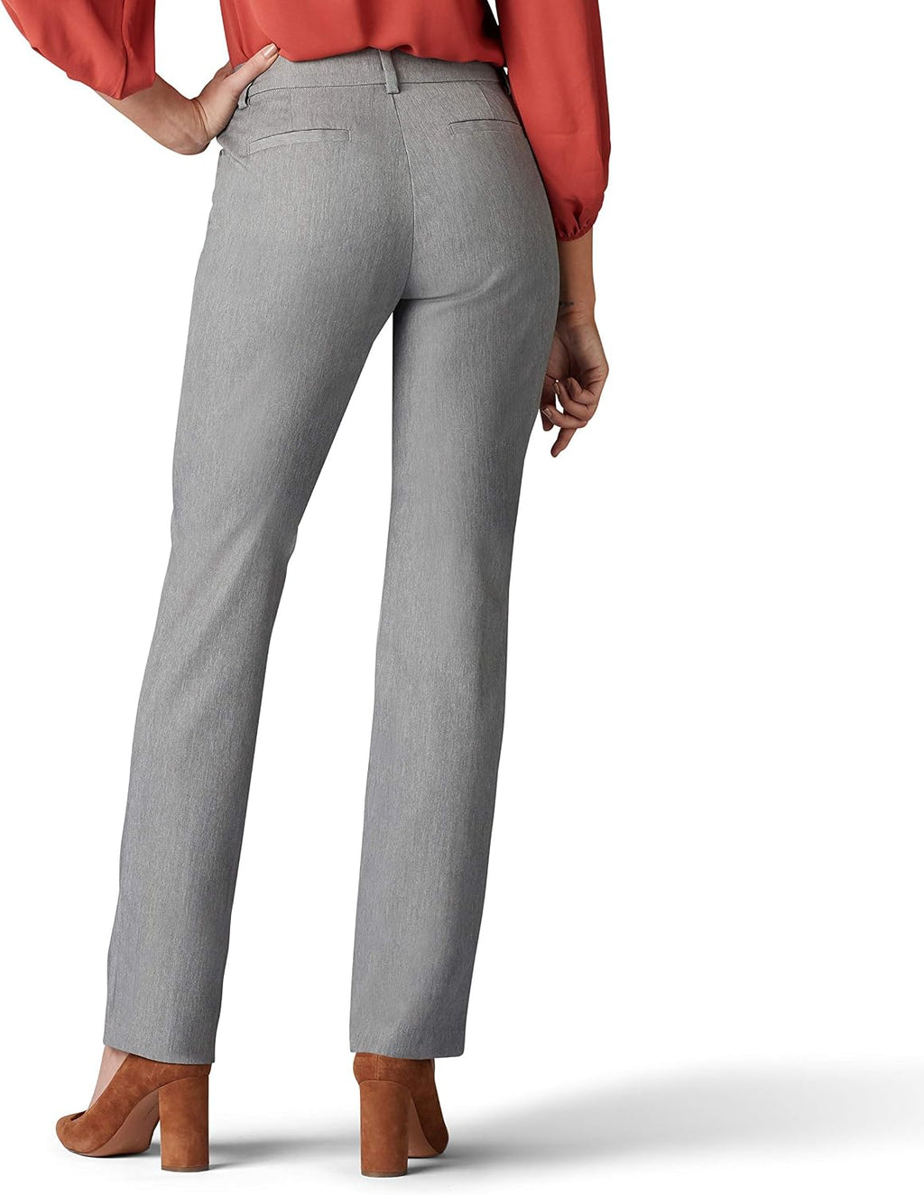 Women's Wrinkle Free Relaxed Fit Straight Leg Pant