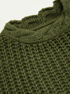 Women's Oversized Cable Knit Sweater Drop Shoulder Fall Knitwear